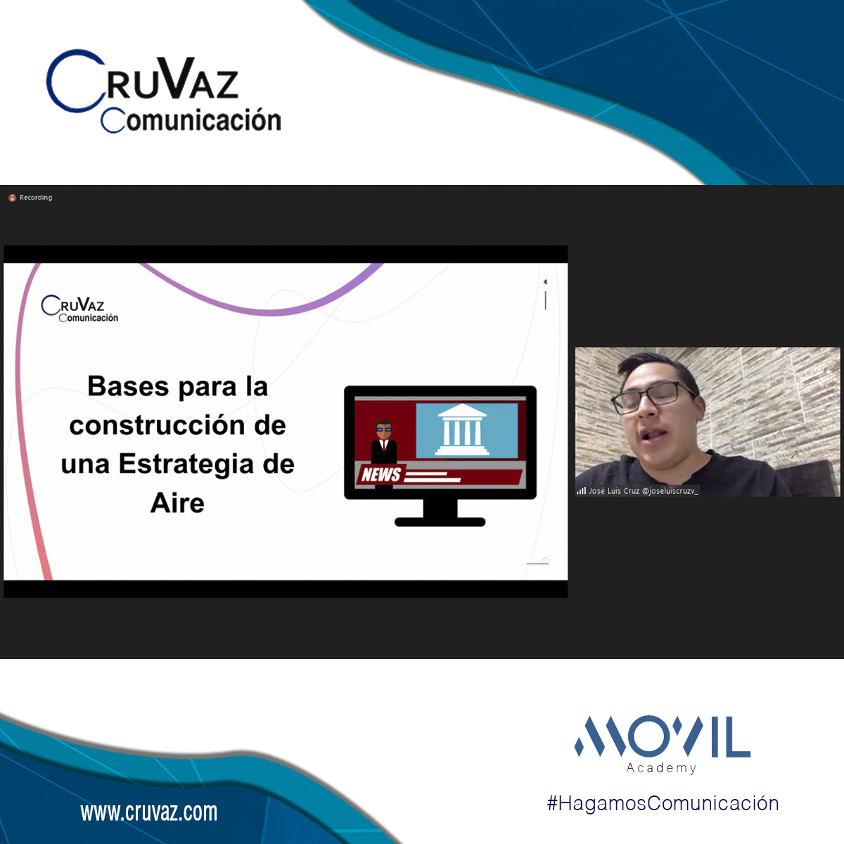 José Luis Cruz comparte elementos de una “estrategia de aire” rumbo a elección en curso de Movil Academy